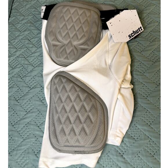 *NWT* SCHUTT Youth integrated girdle protective padding shorts white/gray size M - Picture 5 of 11